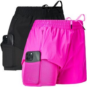 NEW Ultra Performance Gym Shorts Women Pack of 2, Nylon Compression Workout Shor